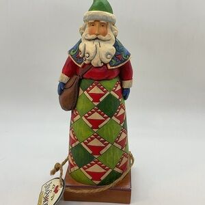 Jim Shore Holiday Message Santa